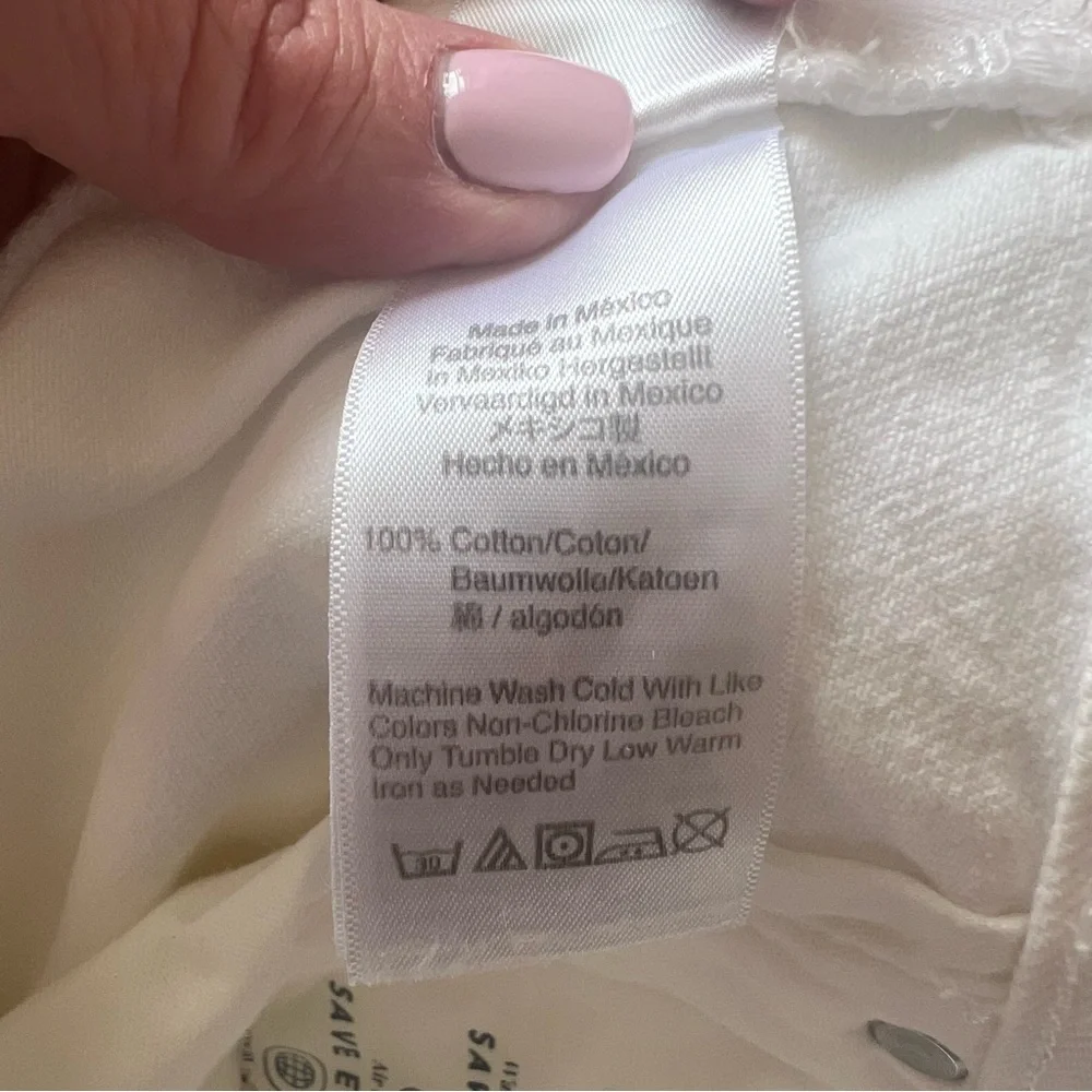NWT J. Crew Point Sur White Denim Jeans Women’s Size 32 Shoreditch Strai…